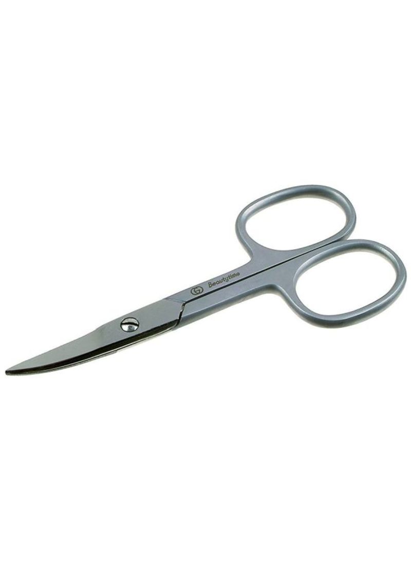 Curved Nail Scissors Silver