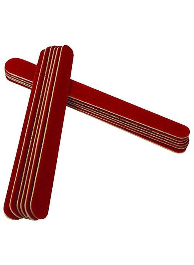 12-Piece Emery Boards 12cm Red