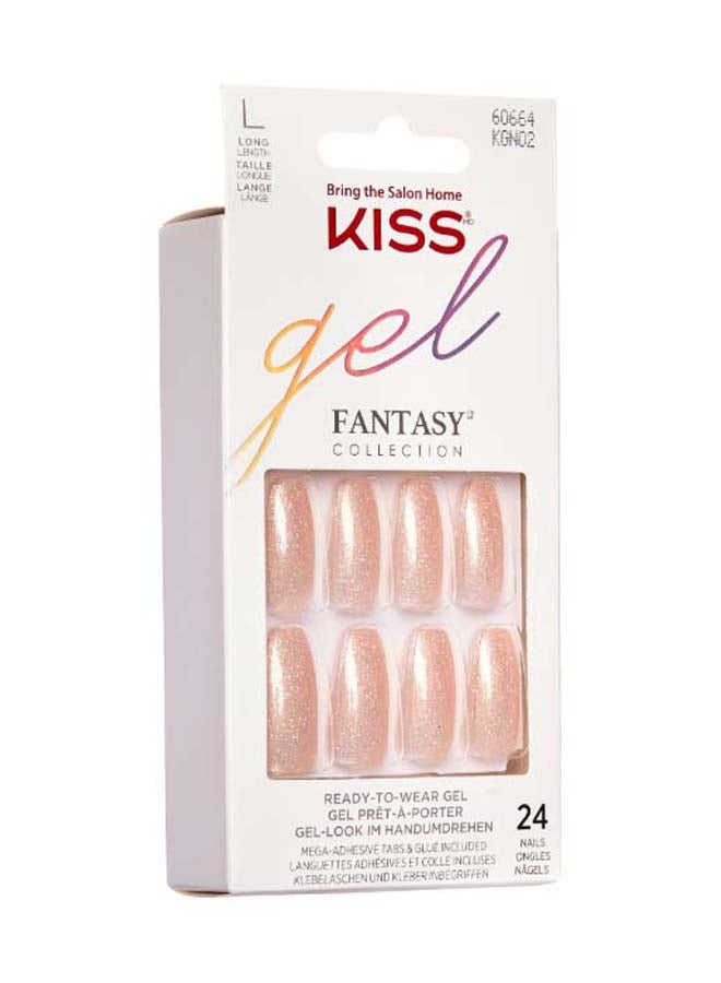 24-Piece Gel Fantasy Ready-To-Wear Nails Multicolour - image 2