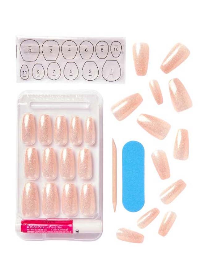 24-Piece Gel Fantasy Ready-To-Wear Nails Multicolour - image 3