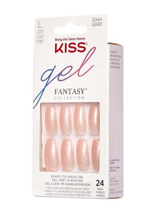 24-Piece Gel Fantasy Ready-To-Wear Nails Multicolour