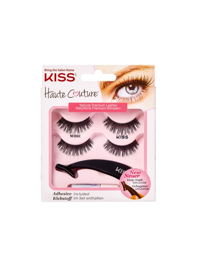 Haute Couture Eyelashes Duo Pack With Applicator Multicolour