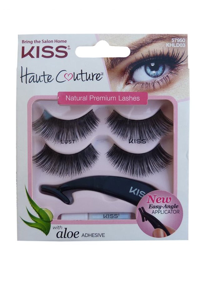 Haute Couture Eyelashes Duo Pack With Applicator Multicolour