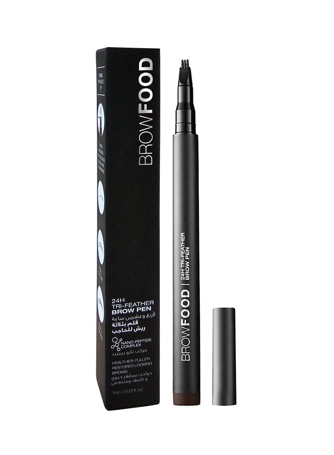 Tri-Feather Brow Pen Dark Brunette