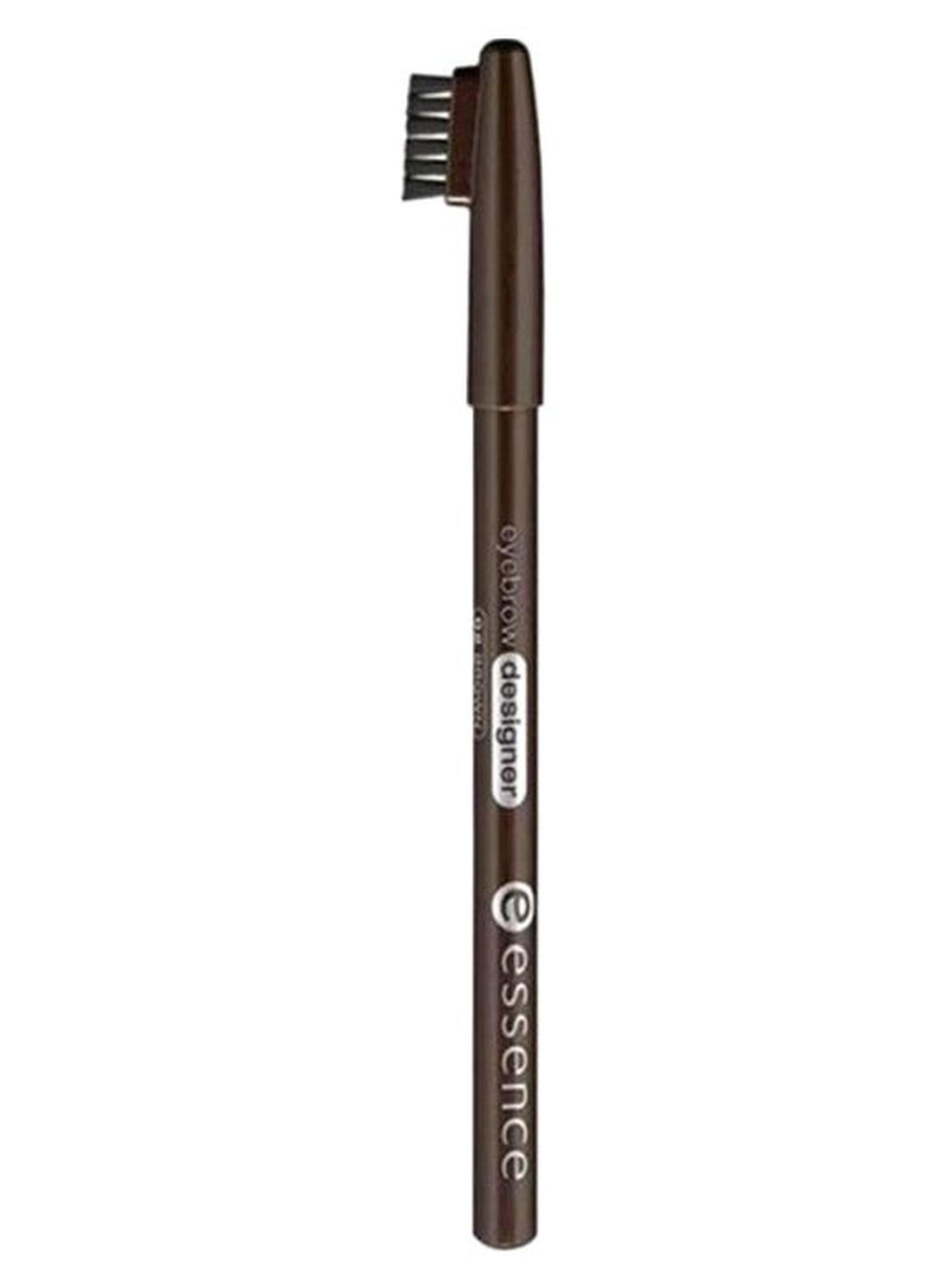 Eyebrow Designer 02 Brown | Long Lasting Brow Pencil with Brush | Smooth Application for Natural Finish | Defines and Shapes Brows | Vegan & Cruelty Free | Clean Beauty Makeup Tool 02 Brown