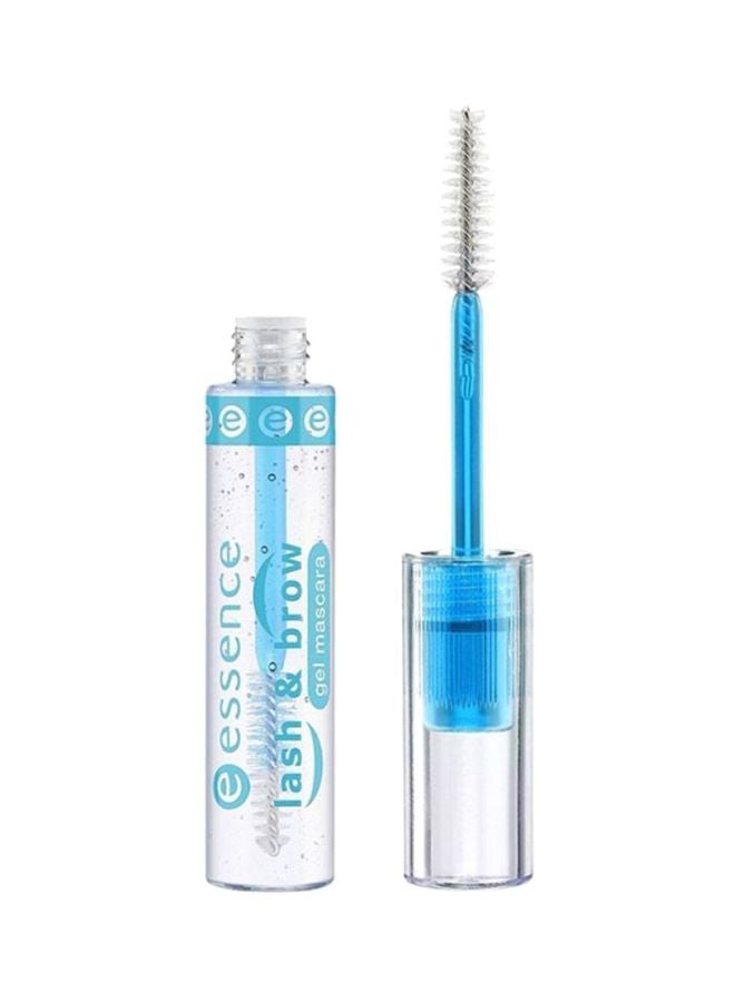 Lash & Brow Gel Mascara | Clear | Long-Lasting Transparent Gel for Eyelashes and Eyebrows | Vegan Cruelty-Free Makeup Essential | 9 ml Clear 01