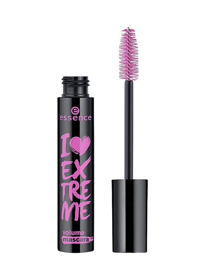 I Love Extreme Volume Mascara Black | Extra Large Fiber Brush for Intense Full Lashes | Ultra-Black Pigments | Vegan & Cruelty Free | Long Lasting Flake Free Formula | Made in Italy 01 Black Volume