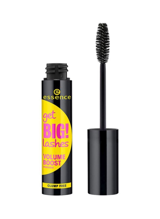 Get Big Lashes Volume Boost Mascara | Volumizing & Curling Formula for Bold Long Lashes | Lightweight Non-Clumping Black Mascara | Long-Lasting Smudge-Proof Eye Makeup | 12 ml Black Boost