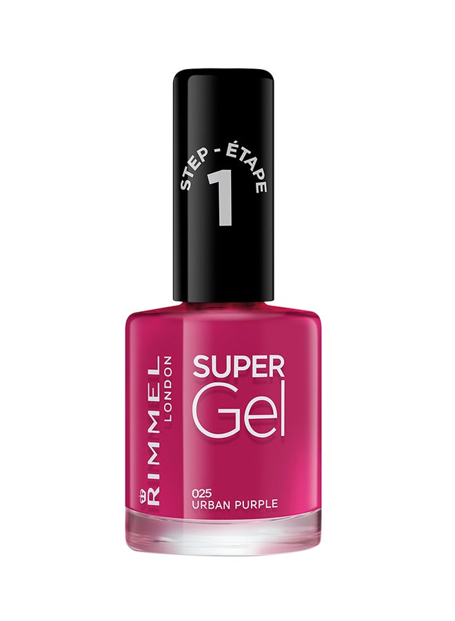 Super Gel Nail Polish, 12 ml, 25 Urban Purple