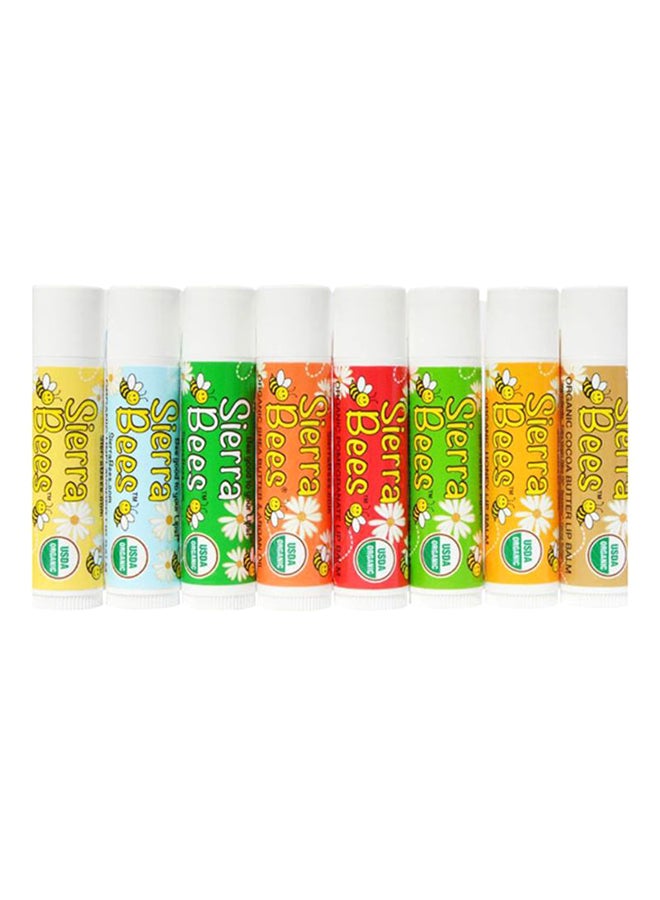 Pack Of 8 Lip Balm Multicolour