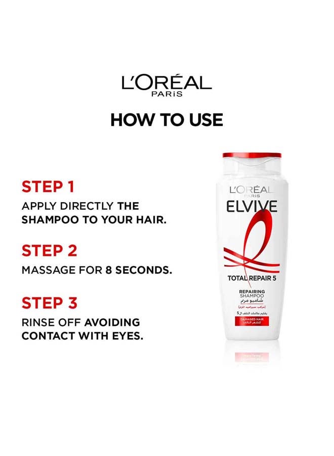 L'Oréal Paris Elvive Total Repair 5 Shampoo, 600ml - image 6