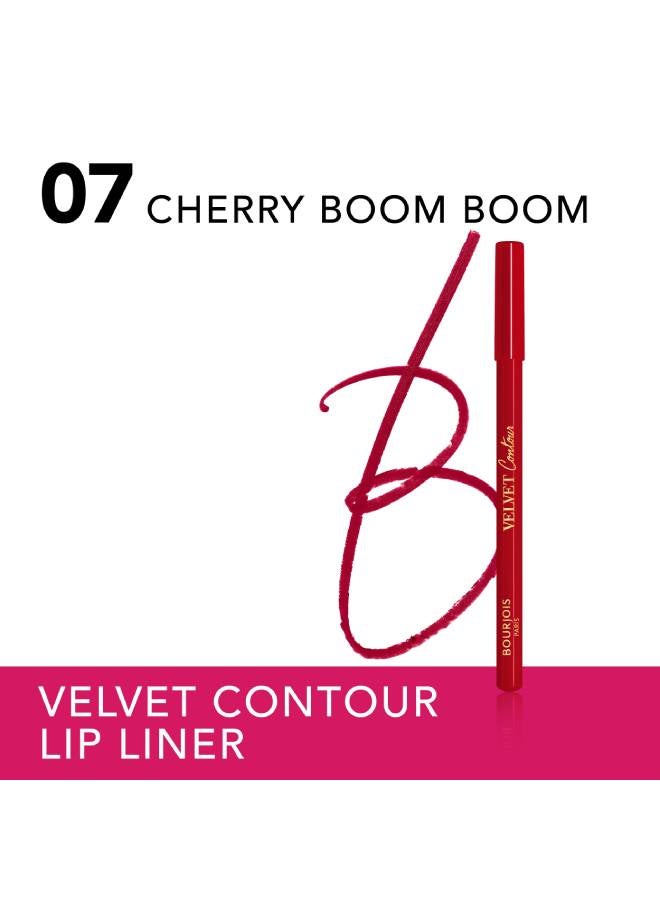 Bourjois Velvet Contour Lip Liner - 1.14 Grams 07 - Cherry Boom Boom