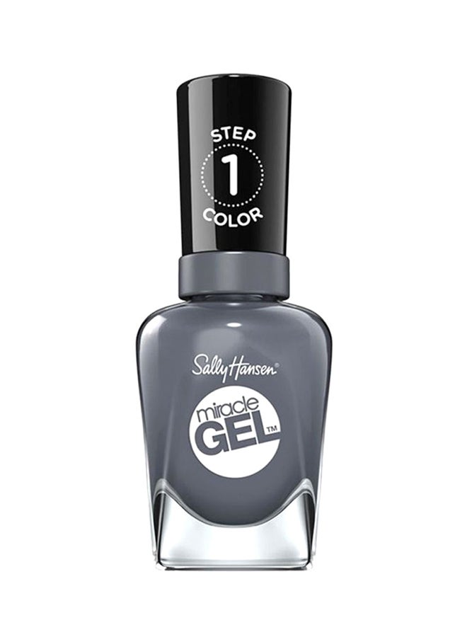 Miracle Gel A Dark Grey Nail Polish Slate-R-Girl