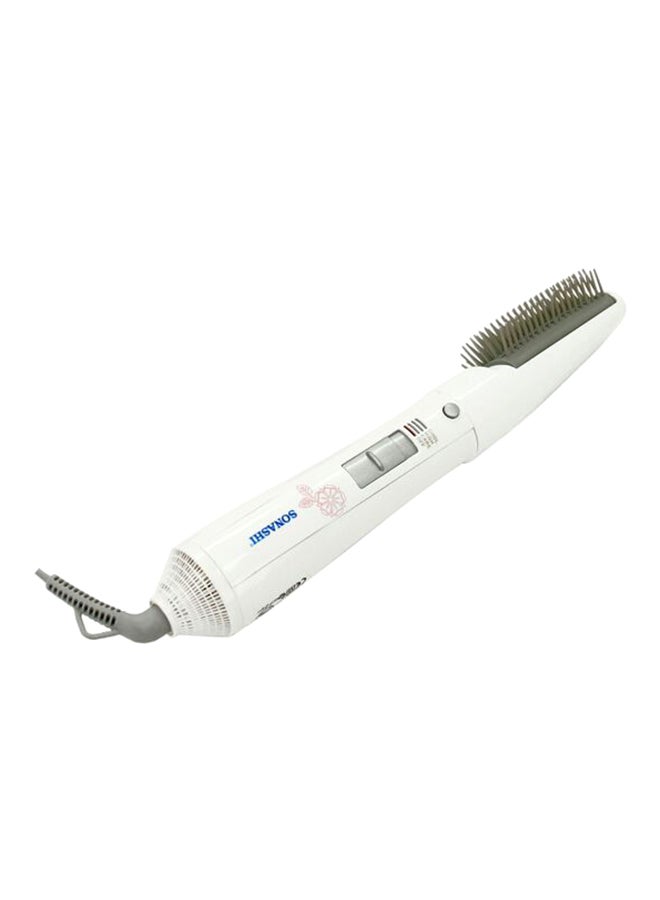 Hair Styler With Detachable Thermal Brush Adjustable Heat Settings And Overheat Protection SHS-2032 - Packaging May Vary White