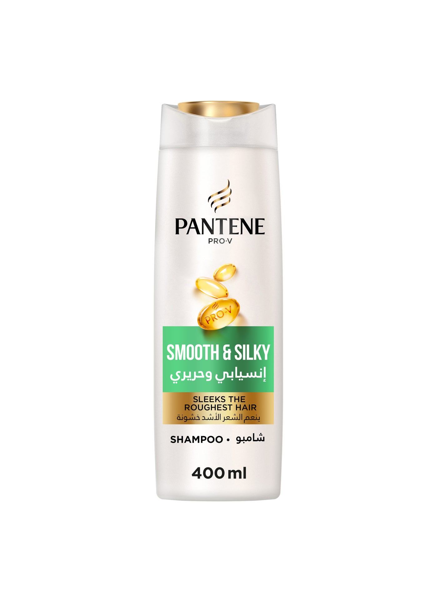 Pro-V Smooth And Silky Shampoo Sleeks Roughest Hair 400ml