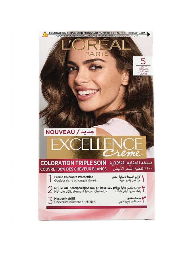 New Excellence Crème Hair Color - 5 Light Brown