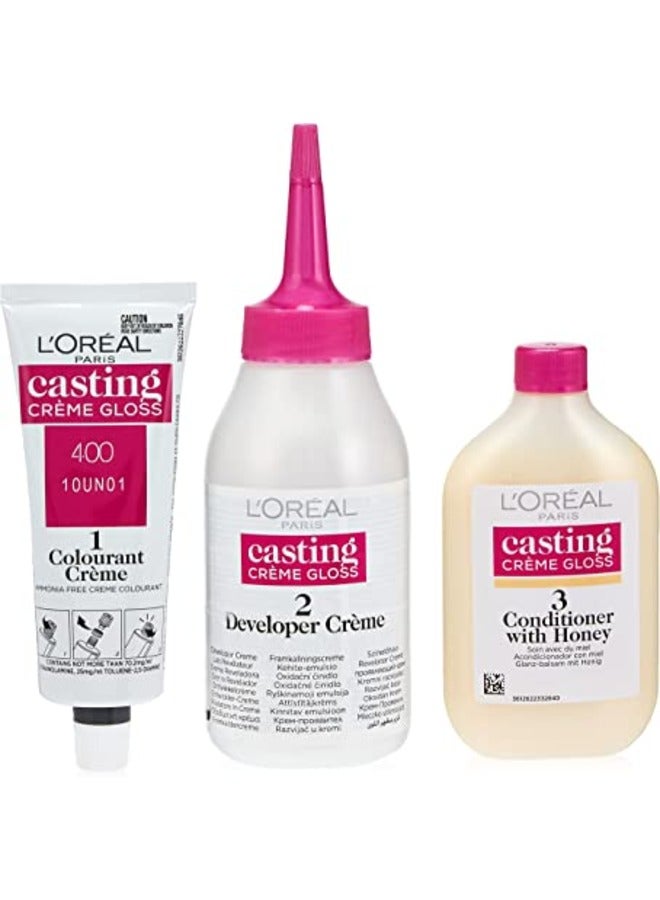 Casting Cream Gloss Hair Color 400 brown 180ml - image 2
