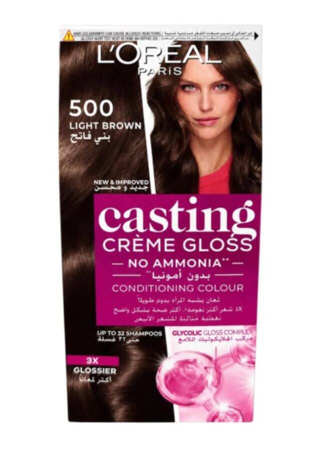 Casting Cream Gloss Hair Color 500 Light Brown 48+72+60ml