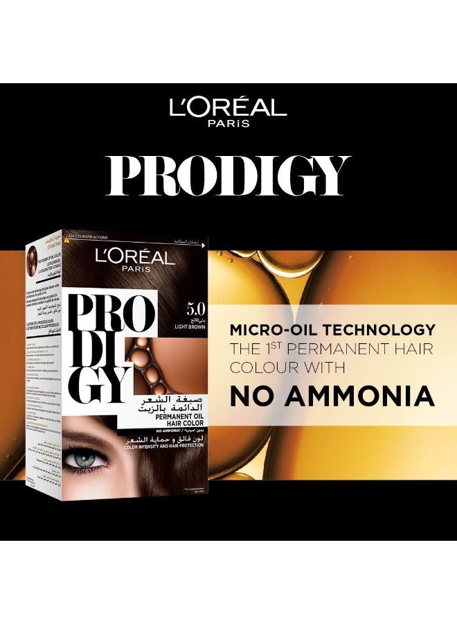 Prodigy Permanent No Ammonia Hair Color Light Brown 5.0 - image 4