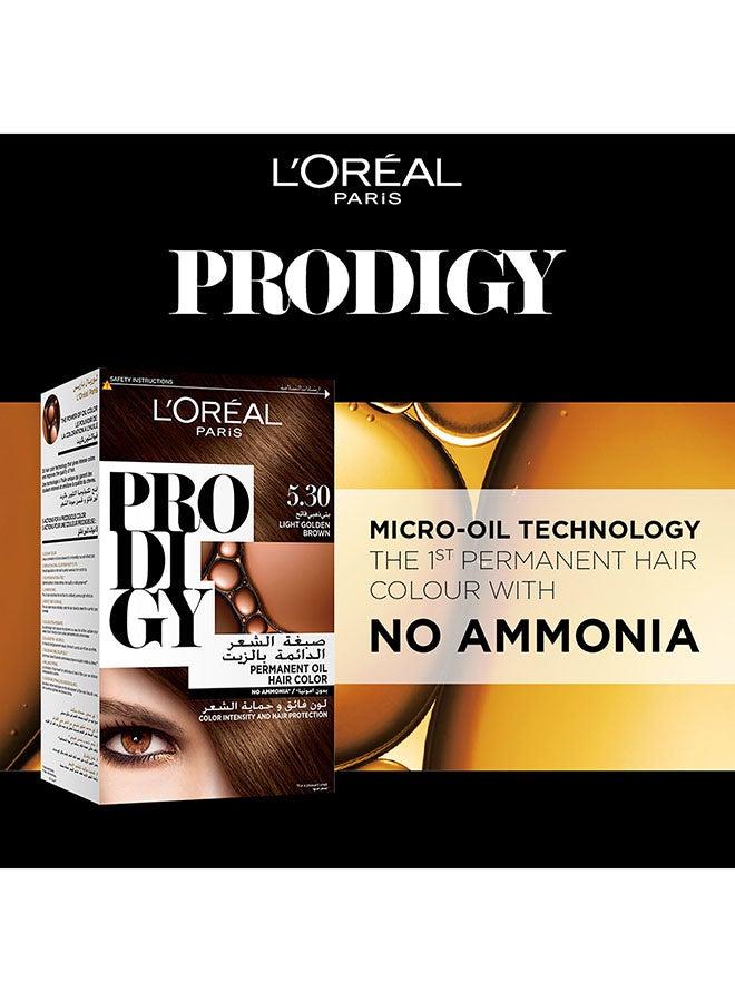 Prodigy Permanent Hair color - 5.3 5.3 Light Golden Brown - image 2