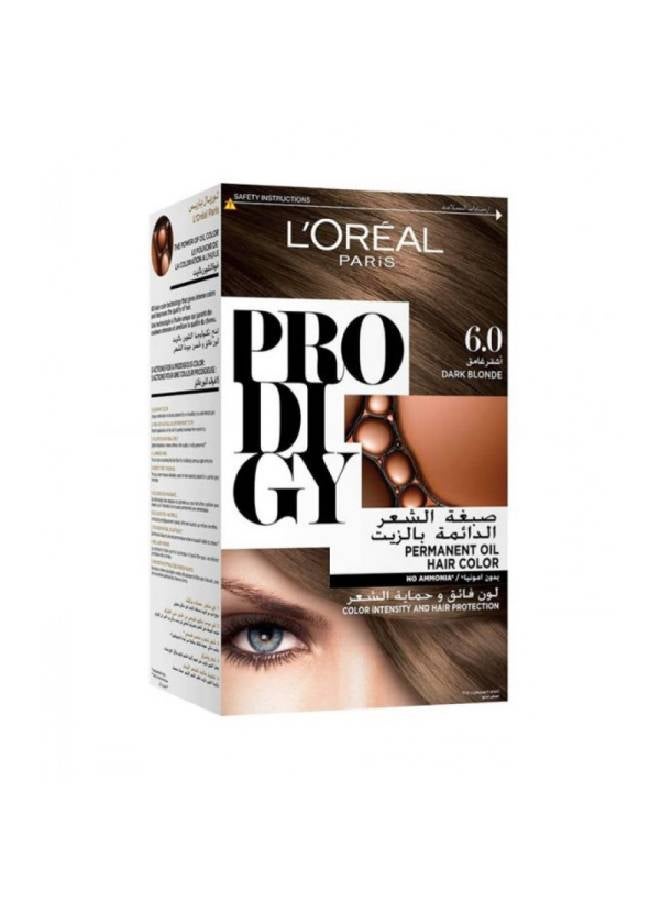 Prodigy Excellence Creme Permanent Oil Hair Color 6.0 Dark Blonde 6.0 Dark Blonde