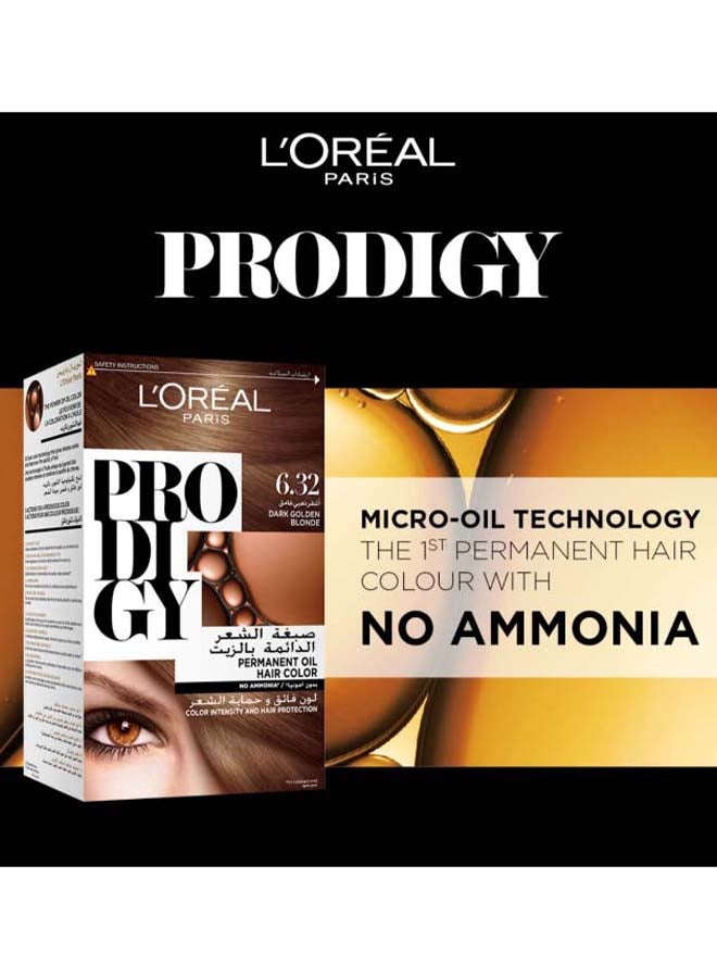 Prodigy Permanent Oil Hair Color New Amonia Free 6.32 Dark Golden Blonde - image 2