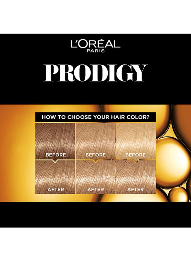 Prodigy Permanent Oil Hair Color No Ammonia Color Intensity And Hair Protection 8.0 Light Blonde - image 4