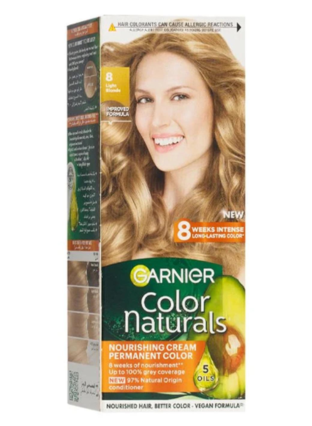 Color Naturals Permanent Hair Color 8.0 Light Blonde 112ml