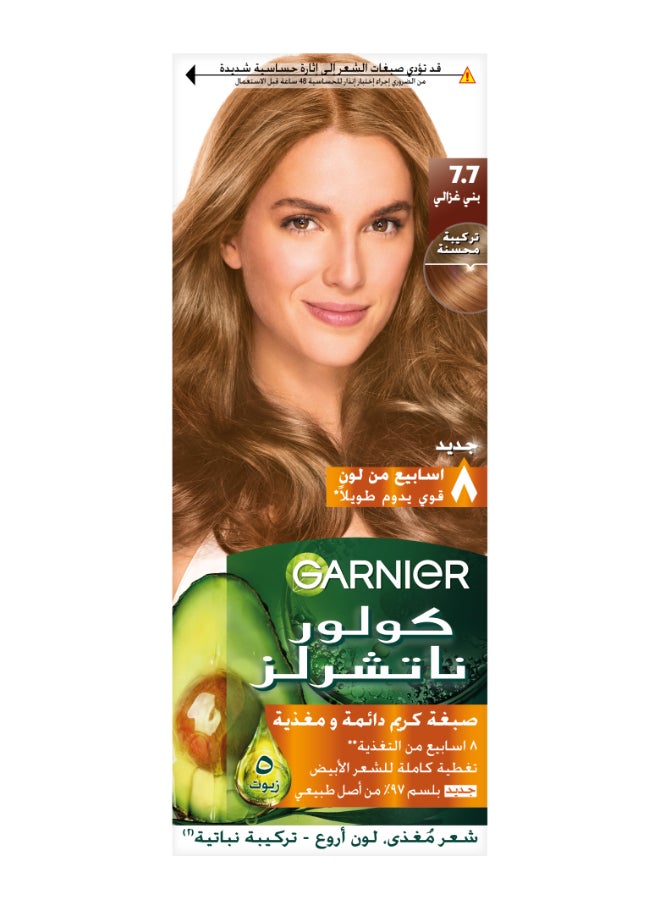 Color Naturals Permanent Hair Color Cream 7.7 Deer Brown 112ml