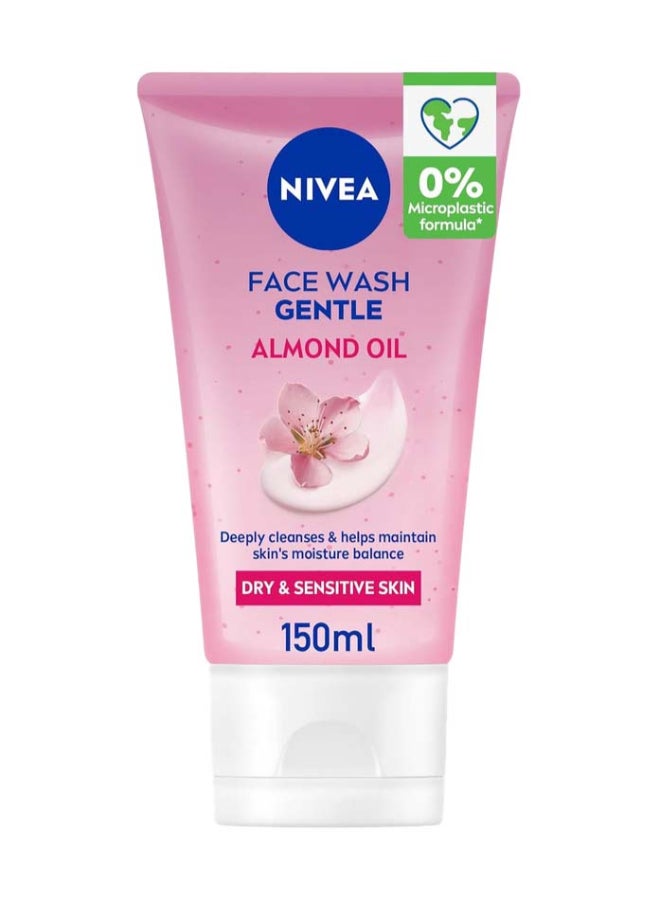 Gentle Face Wash With Almond Oil For Dry And Sensitive Skin Pink 150ml
