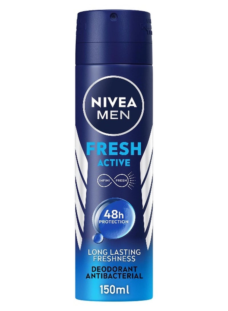 Men Fresh Active Quick Dry Deodorant Spray 150ml