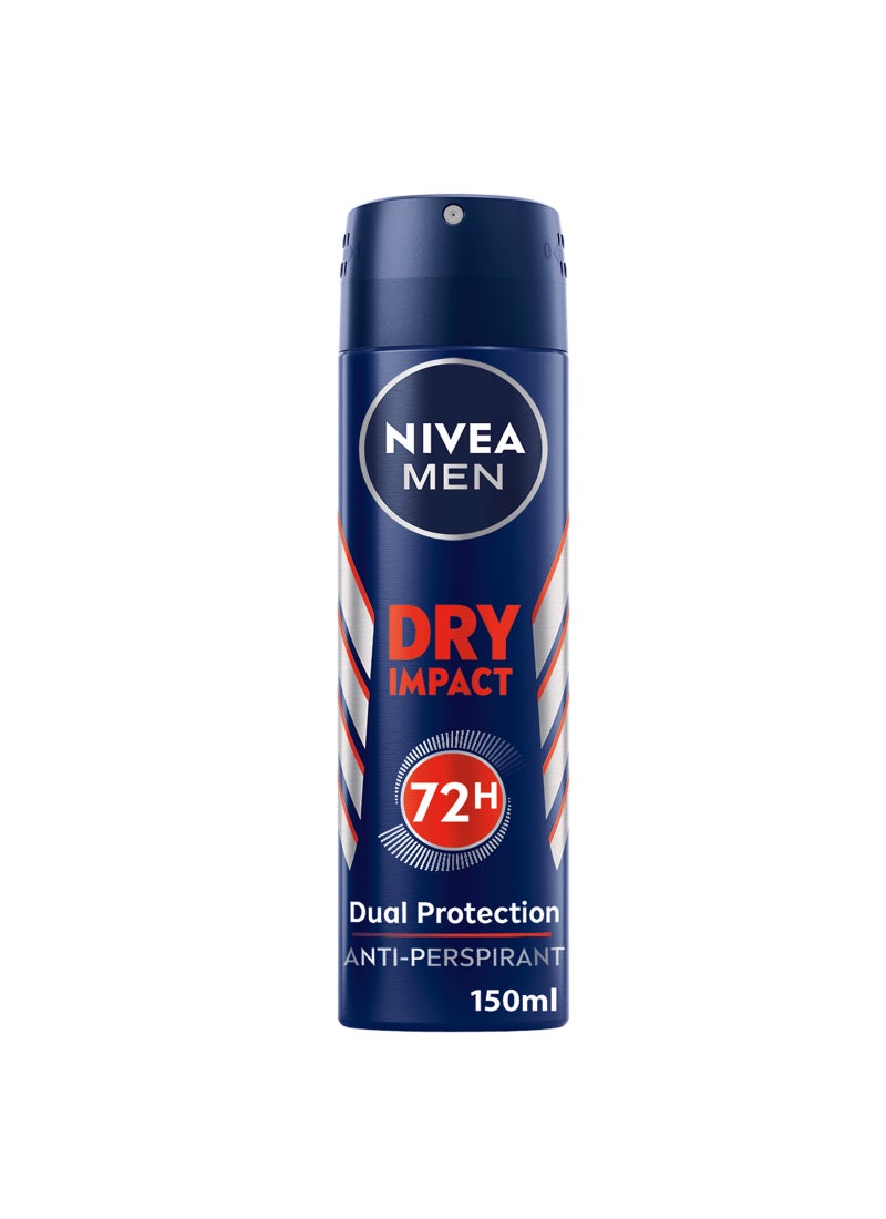 MEN Dry Impact, Antiperspirant Multicolour 150ml