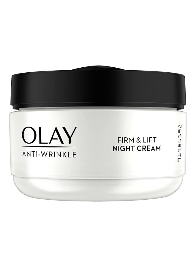 Anti-Wrinkle Firm And Lift Night Cream White 50ml