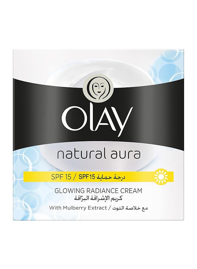 Natural Aura SPF 15 Glowing Radiance Cream With Mulberry Extract, 100g