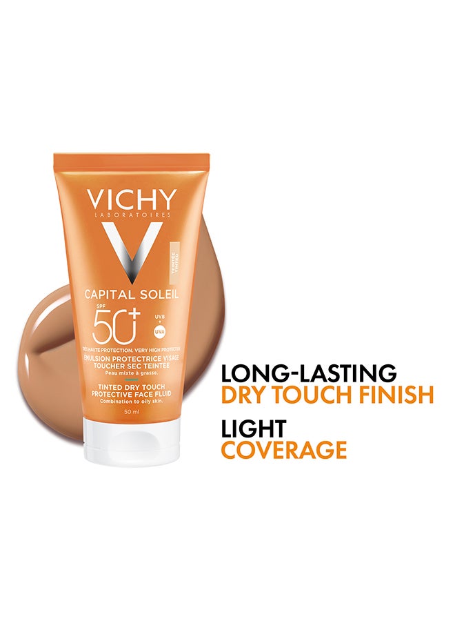 Capital Soleil 50SPF Tinted Dry Touch Protective Face Fluid tinted 50ml - image 5