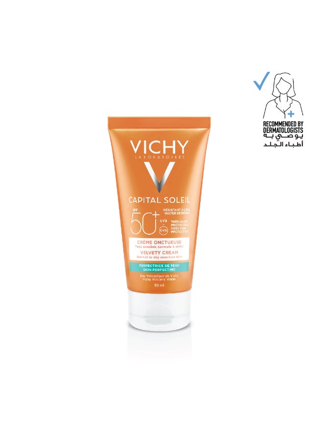 Capital Soleil Velvety Protective Cream For Normal To Dry Skin Spf 50* 50ml