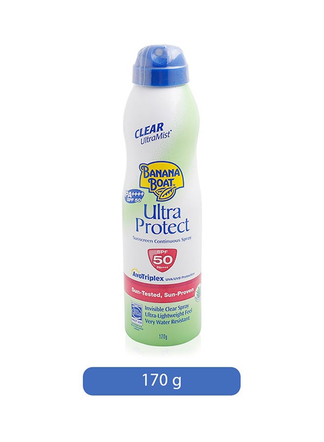 SPF 50 Ultra Protect Sunscreen Spray Clear 170grams