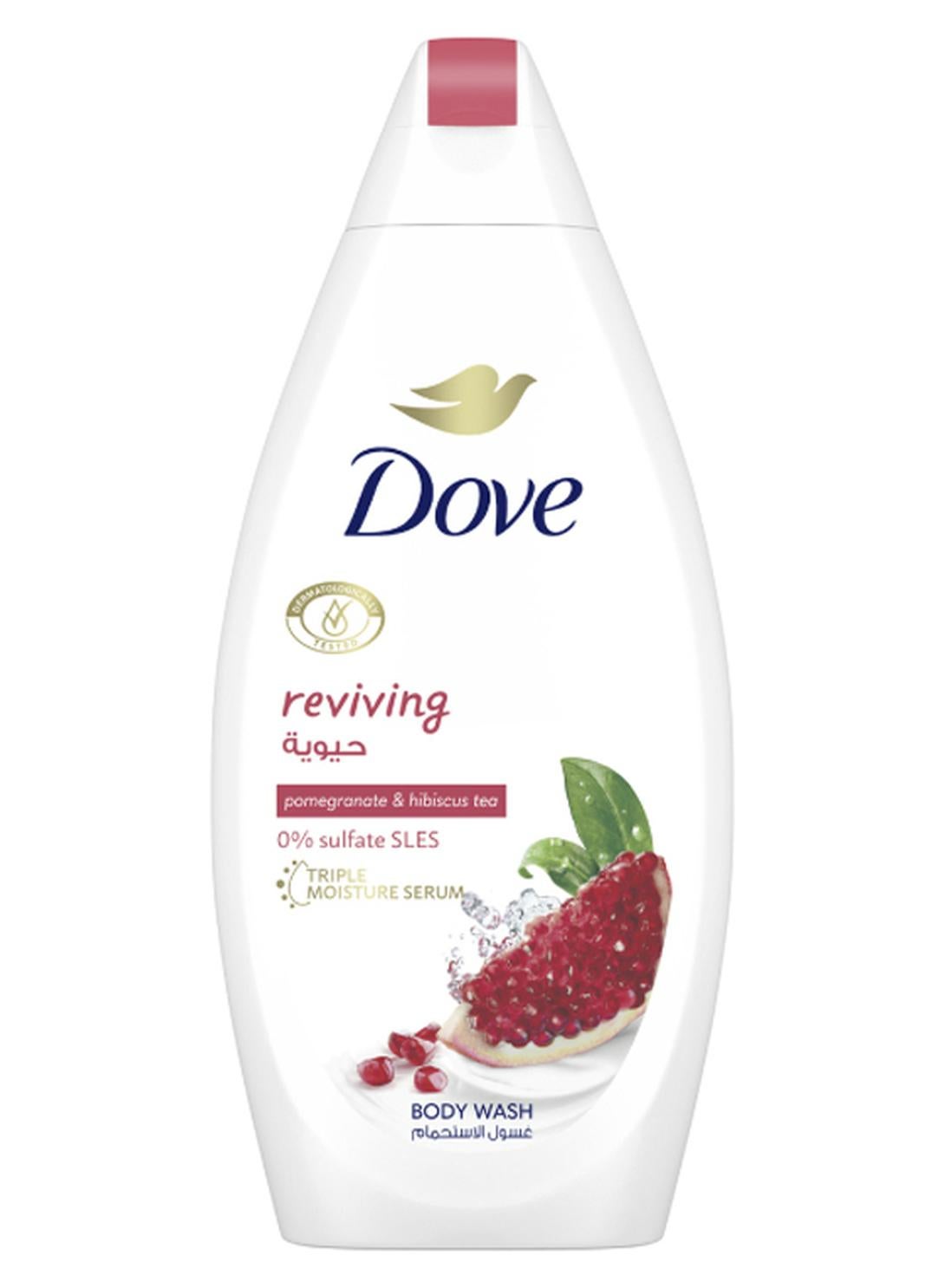 Pomegranate And Hibiscus Tea Reviving Body Wash For Skin Moisturising 500.0ml