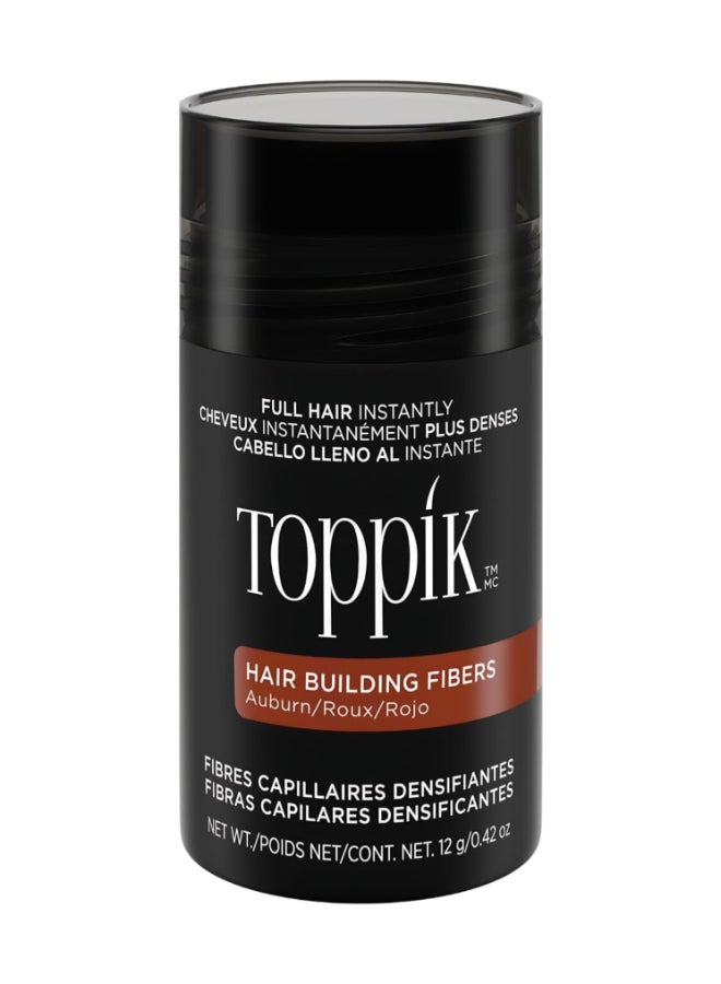 Hair Building Fibers Instant Hair Concealer for Thinning Hair, Hair Fiber for Men & Women, Texture Powder with Natural Keratin, Long-Lasting Hair Color - Auburn 12grams