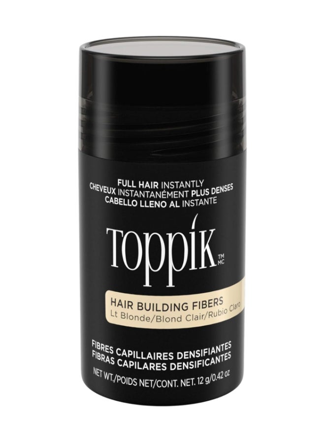 Hair Building Fibers Instant Hair Concealer for Thinning Hair, Hair Fiber for Men & Women, Texture Powder with Natural Keratin, Long-Lasting Hair Color - Light Blonde 12grams