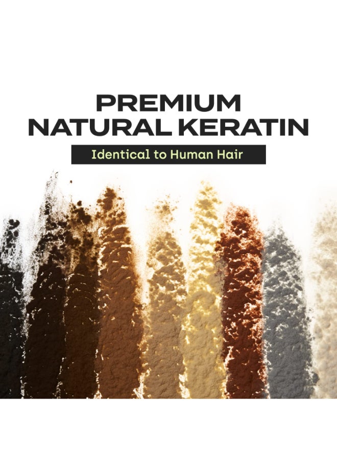 Hair Building Fibers Instant Hair Concealer for Thinning Hair, Hair Fiber for Men & Women, Texture Powder with Natural Keratin, Long-Lasting Hair Color - Light Brown 55grams - image 9
