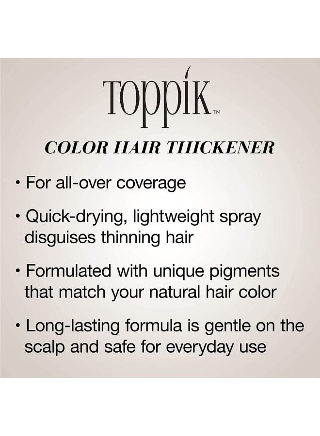Colored Hair Thickener Instant Hair Spray for Thinning Hair, Hair Color Concealer for Fuller Looking Hair, Natural Color Match - Black 144grams - image 3