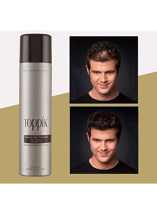 Colored Hair Thickener Instant Hair Spray for Thinning Hair, Hair Color Concealer for Fuller Looking Hair, Natural Color Match - Black 144grams - image 5