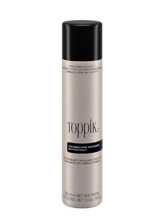 Colored Hair Thickener Instant Hair Spray for Thinning Hair, Hair Color Concealer for Fuller Looking Hair, Natural Color Match - Black 144grams
