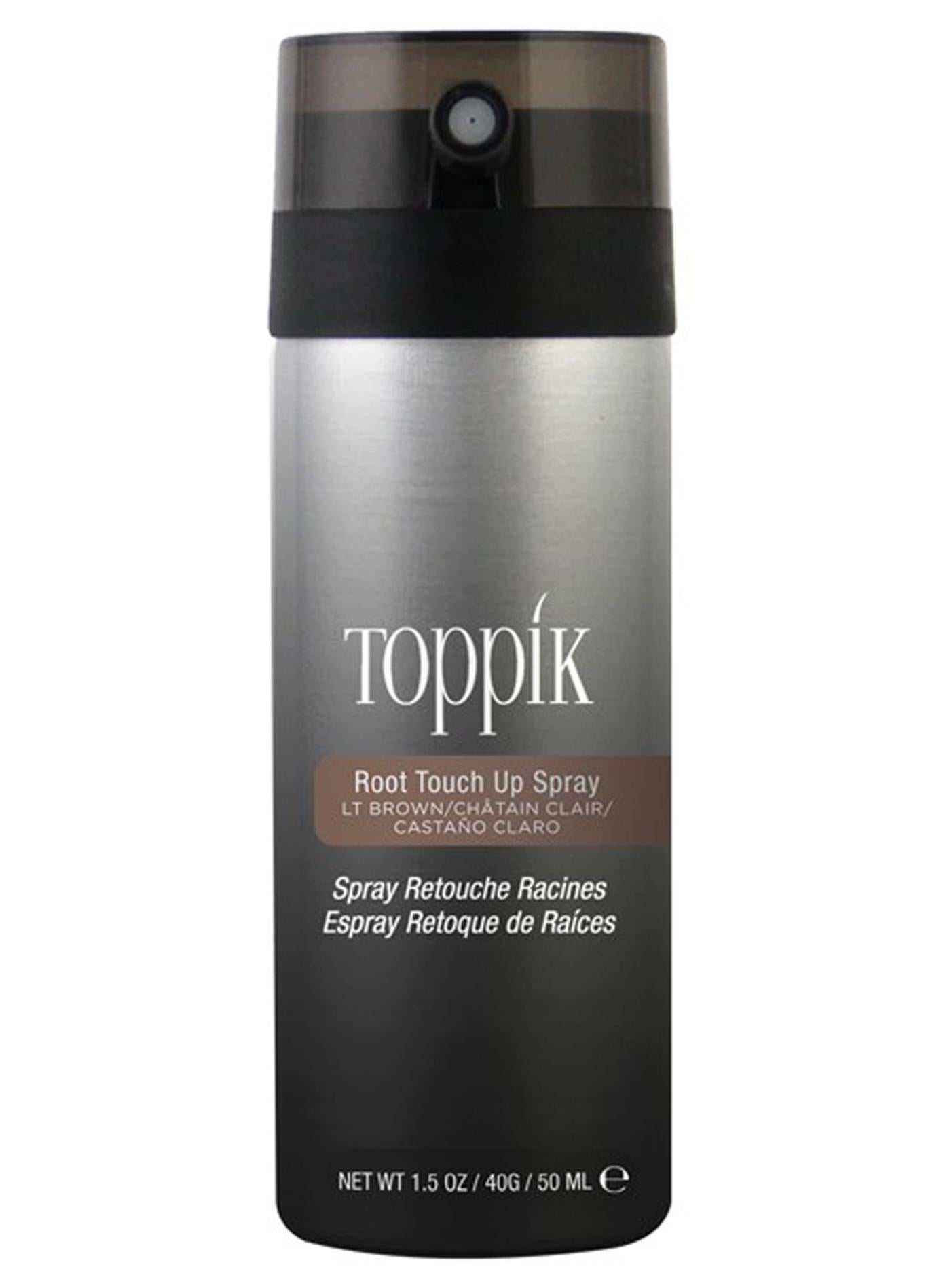 Root Touch Up Spray, Hair Color Concealer Spray for Thin Hairs, Roots & Greys – Works with Hair Fiber, Natural Protein Formula - Light Brown 50ml