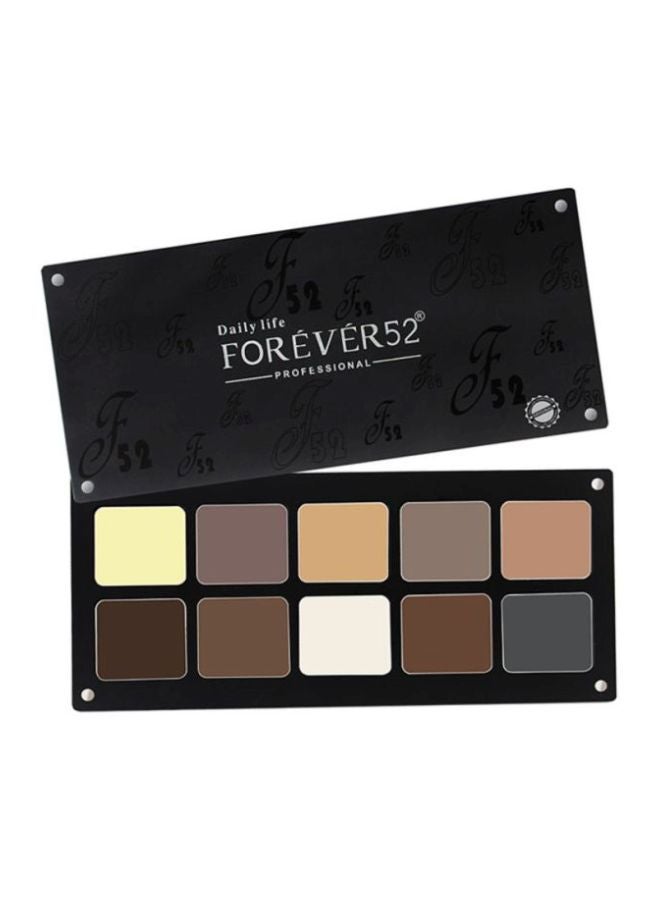 Set Of 10 Color Natural Eyeshadow Collection Multicolour