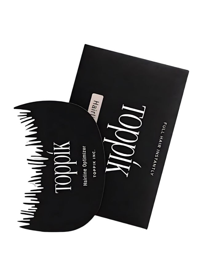 Hairline Optimizer Comb  Precision Application Tool For Thinning Hair – Enhances Hairline with Natural Finish, Easy Hair Fiber Application for Men & Women - Black