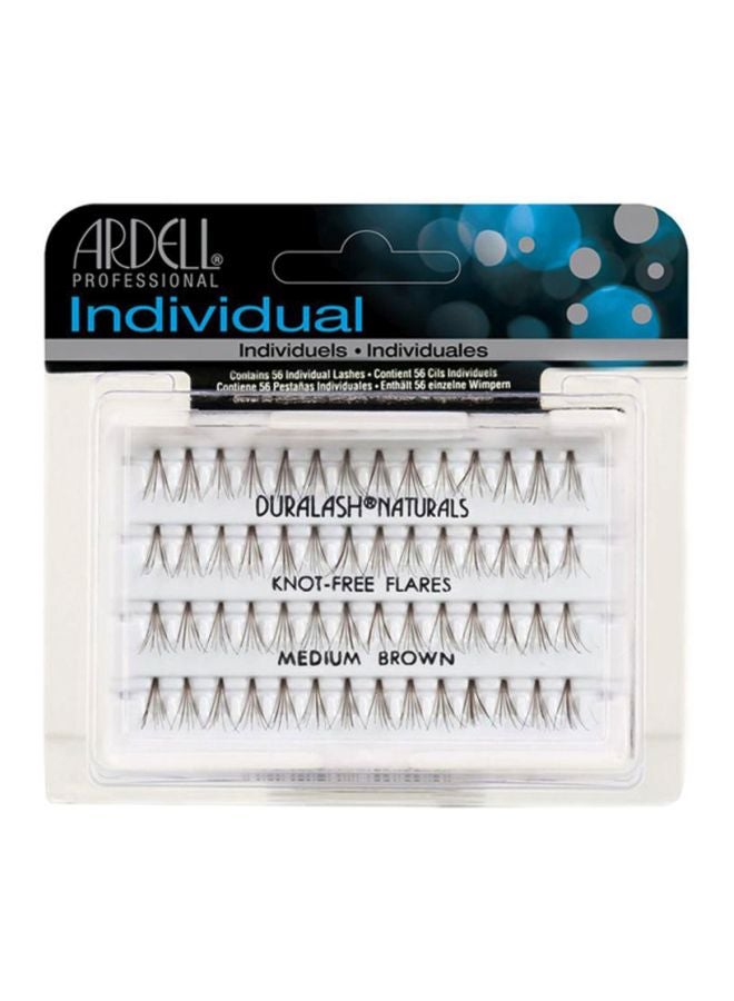 56-Piece DuraLash Naturals False Eyelashes Set Medium Brown