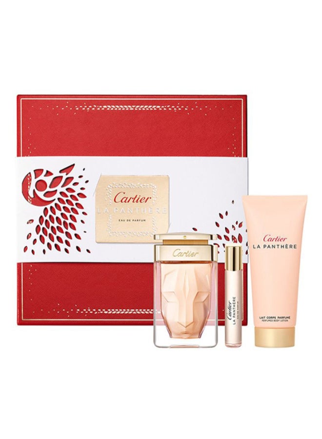 La Panthere Gift Set Eau De Parfum (75 ml), Shower Gel (100 ml) and Body Lotion (50 ml)