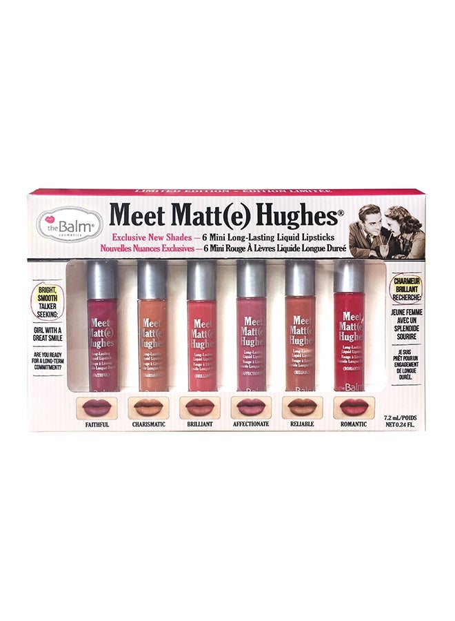 Meet Matt(e) Hughes 6 Mini Long-Lasting Liquid Lipsticks Exclusive New Shades